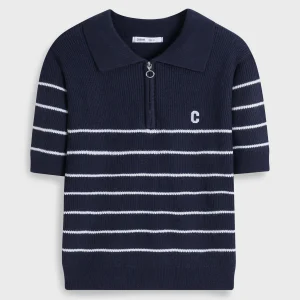 Áo len nữ cổ polo