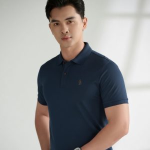 Áo Polo Xanh Cổ Vịt Thiết Kế Basic, Thoáng Mát, Bền Màu 9APCB592XCV